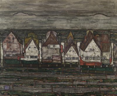 The Houses by the Sea by Egon Schiele